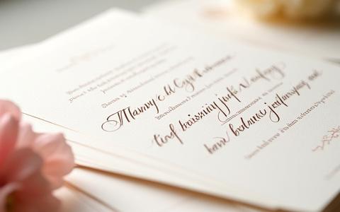Håndskrevne Bryllupsinvitasjoner